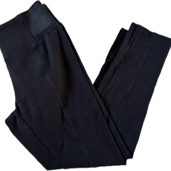 Loft leggings with stretchy waist and slimming piping.  Sz L - Picture 1 of 5